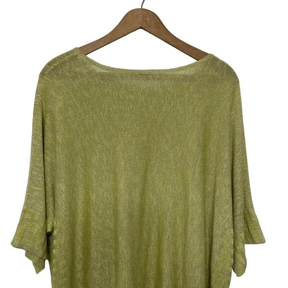 Anthropologie Alicia Shimmer Knit Pullover in Chartreuse - Picture 6 of 11